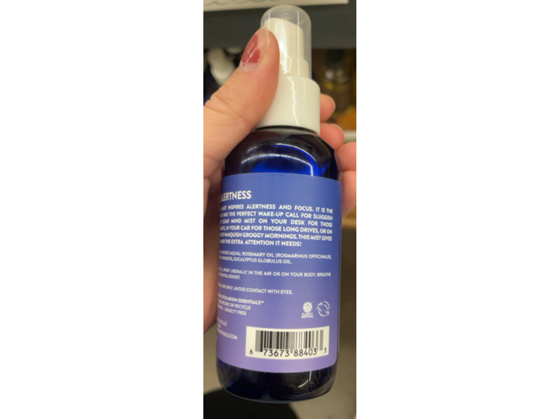 Little Moon Essentials Aromatherapeutic Clear Mind Mental Alertness & Energizing Mist, 4 fl oz/118 mL