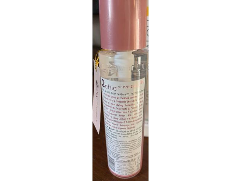 Giovanni 2 Chic Frizz Be Gone Polishing Serum, Shea Butter & Sweet Almond Oil, 2.75 fl oz/81 mL