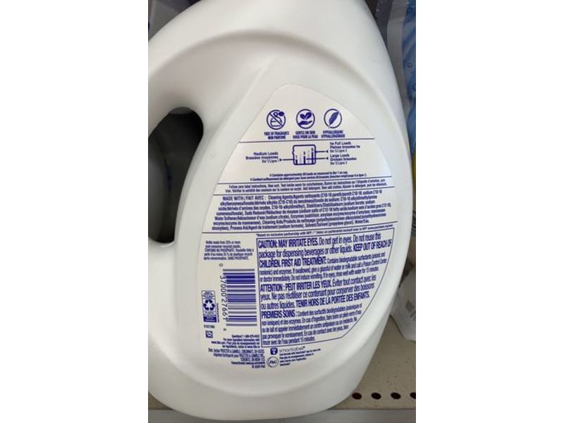 Tide Hygienic Clean Liquid Laundry Detergent, Free Nature, 59 Loads, 92 fl oz/2.72 L