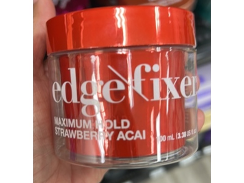 Kiss Colors & Care Maximum Hold Edge Fixer, Strawberry Acai, 3.38 fl oz/100 mL
