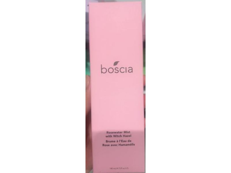 Boscia Rosewater Mist, Witch Hazel, 4.72 fl oz/140 mL