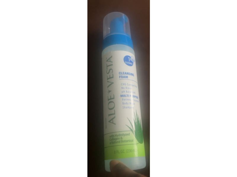 Aloe Vesta Cleansing Foam, Hydrolyzed Collagen & Natural Botanical, 8 fl oz/236 mL