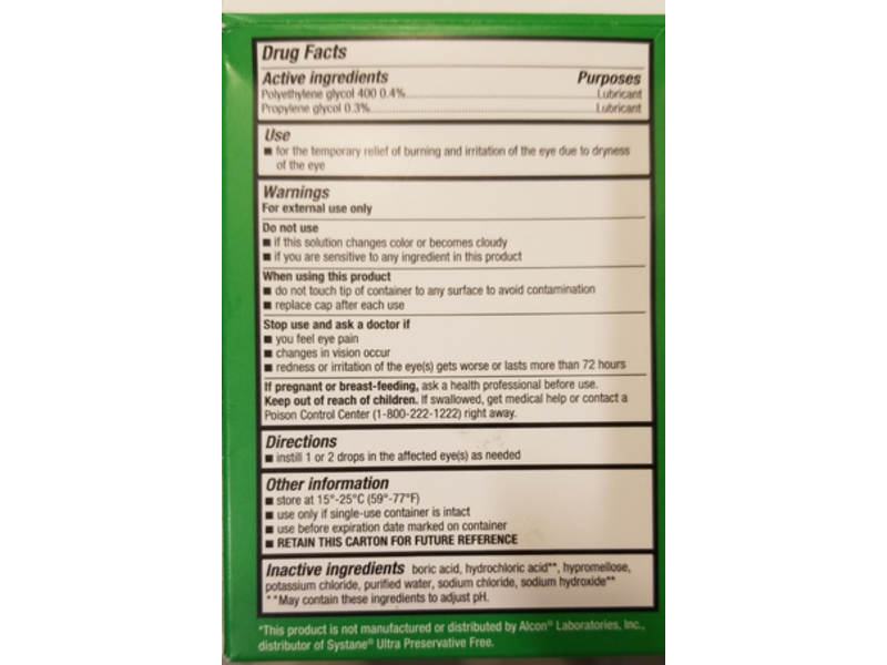 CVS Health Lubricant Eye Drops, Fast Acting, 0.1 fl oz/4 mL