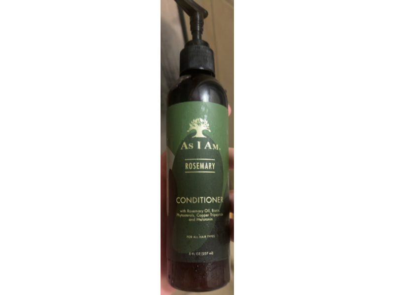 As I Am Rosemary Conditioner, 8 fl oz/237 mL