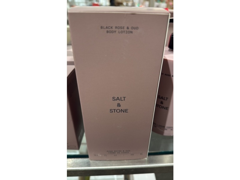 Salt & Stone Body Lotion, Black Rose & Oud, 15.2 fl oz/450 mL
