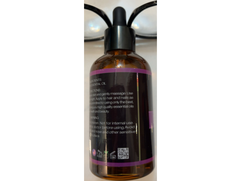 MindBreaker 100% Pure Organic Lavender Oil, 4 oz/120 mL
