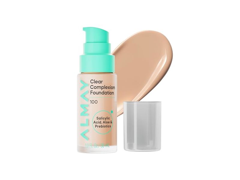 Almay Clear Complexion Foundation, 100, 1 fl oz/30 mL