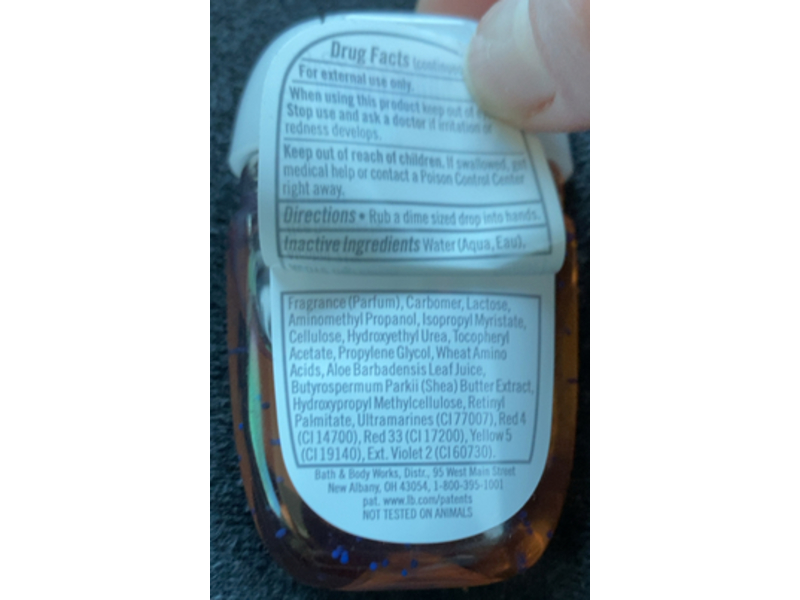 Bath & Body Works Pink Bubble Gum Hand Gel, Life Is Sweet, 1 fl oz/29 mL