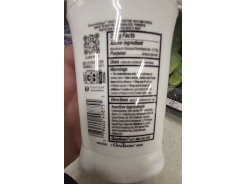 Degree Unlimited Neutral Invisible Solid Antiperspirant Deodorant, 2.7 fl oz/76 g, Pack Of 2