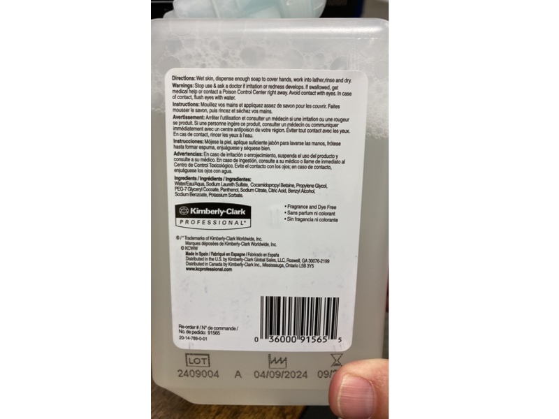 Scott Foam Skin Cleanser, 33.8 fl oz/1 L