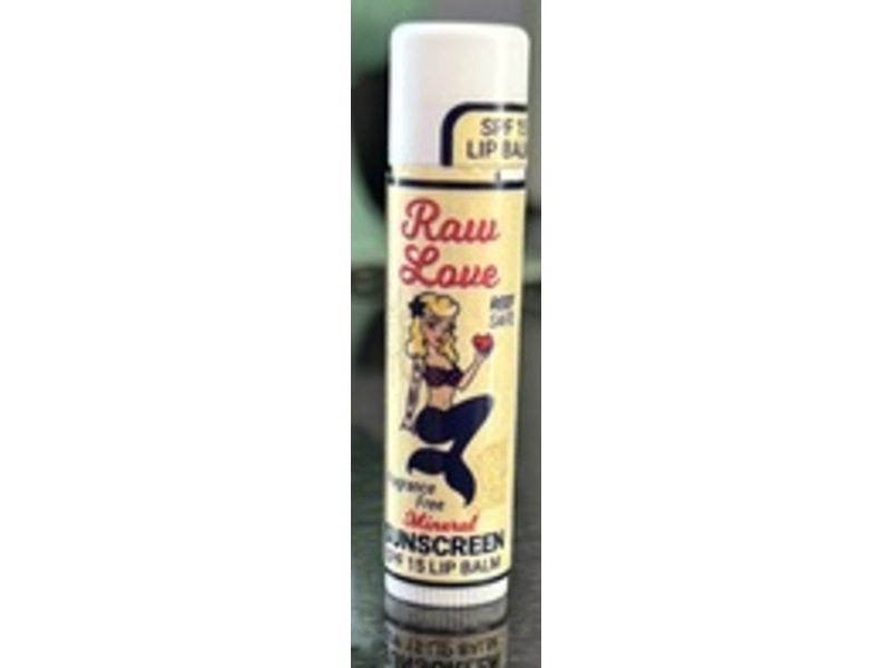 Raw Love Mineral Sunscreen Lip Balm, SPF 15, 0.15 oz