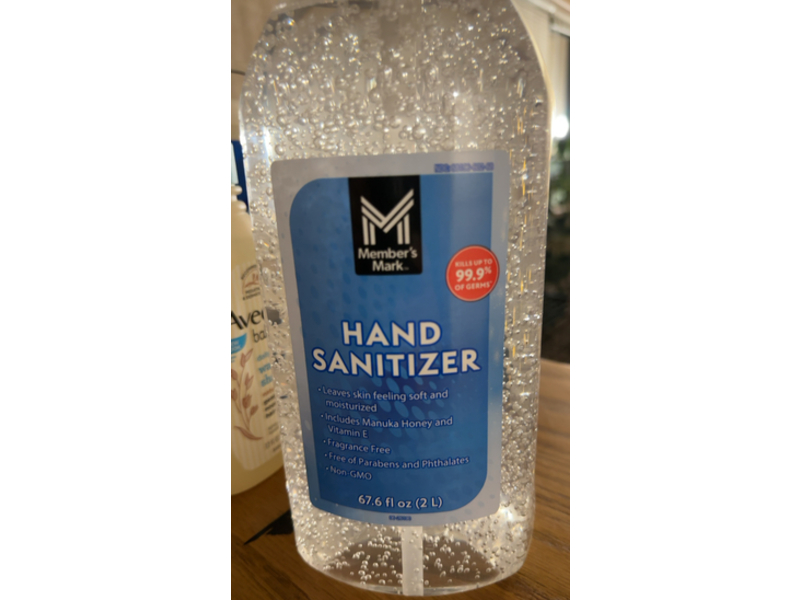 Member's Mark Hand Sanitizer, Manuka Honey & Vitamin E, 67.6 fl oz/2 L