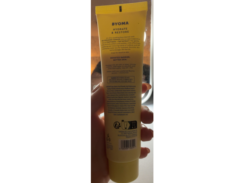 Byoma Milky Moisture Cleanser, 2.02 fl oz/60 mL