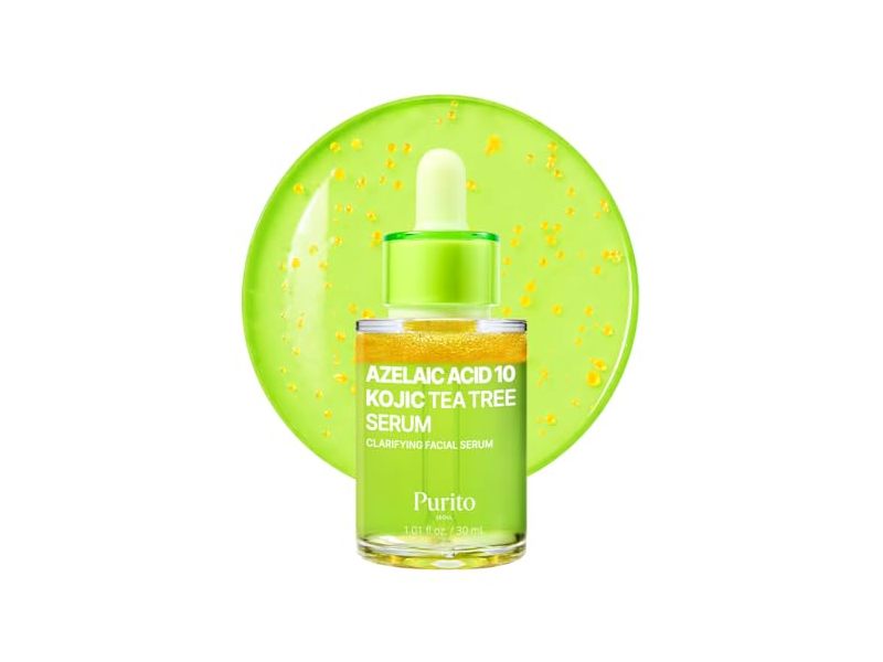 Purito Clarifying Facial Serum, Azelaic 10% Kojic Tea Tree, 1.01 fl oz/30 mL