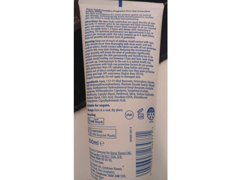 Tesco Soleil Sun Protection Lotion, SPF 30, 200 mL