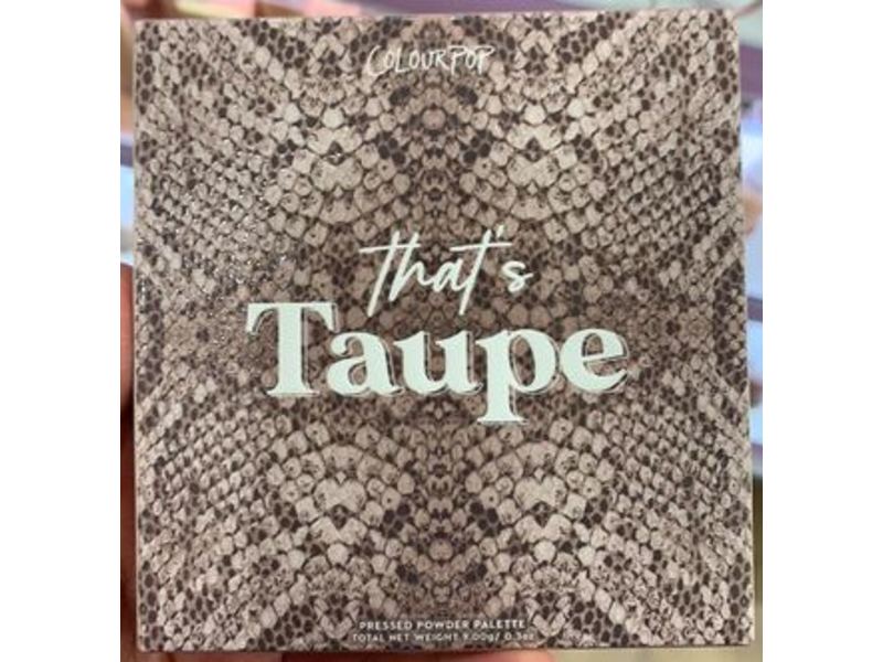 Colourpop That's Taupe Pressed Powder Eyeshadow Palette, 0.3 oz/9 g