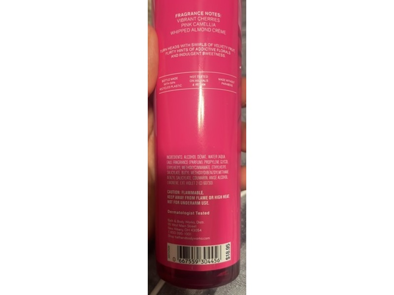 Bath & Body Works Fine Fragrance Mist, Perfect In Pink, 8 fl oz/236 mL