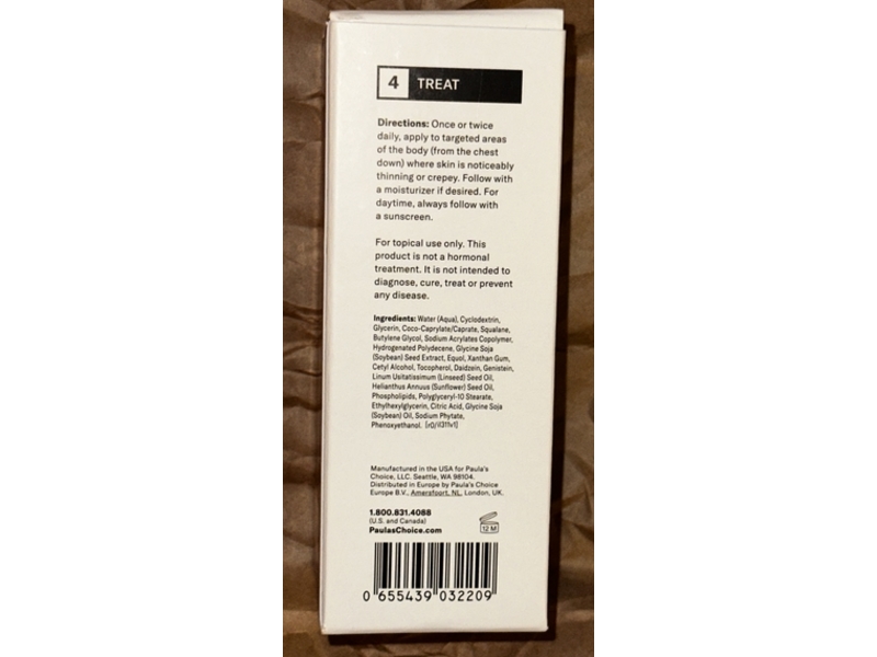 Paula's Choice Phytoestrogen Elasticity Renewal Body Treatment, 3.3 fl oz/100 mL