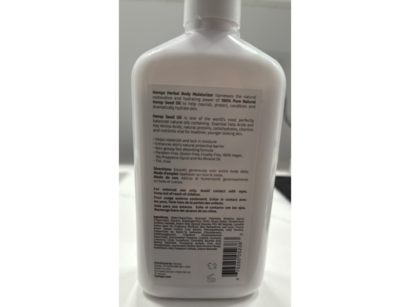 Hempz Herbal Body Lotion, Cherry Blossom, 17 fl oz/500 mL