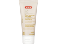 H-E-B Tinted Sunscreen Face Primer, SPF 40, 3 fl oz/89 mL - thumbnail 1