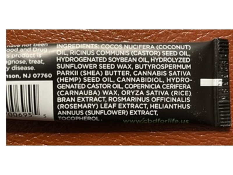 CBD For Life Lip Balm, 0.3 oz/10 g