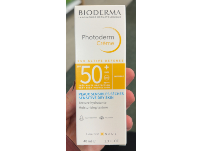 Bioderma Photoderm Sun Active Defense Creme, SPF 50+, 1.3 fl oz/40 mL