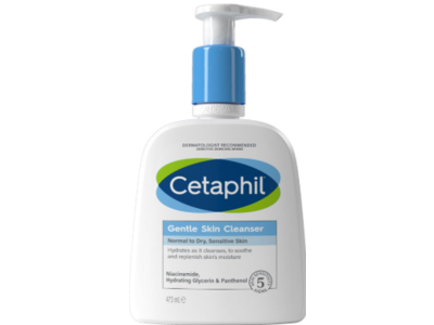 Cetaphil Gentle Skin Cleanser, Niacinamide, Hydrating Glycerin & Panthenol, 473 mL