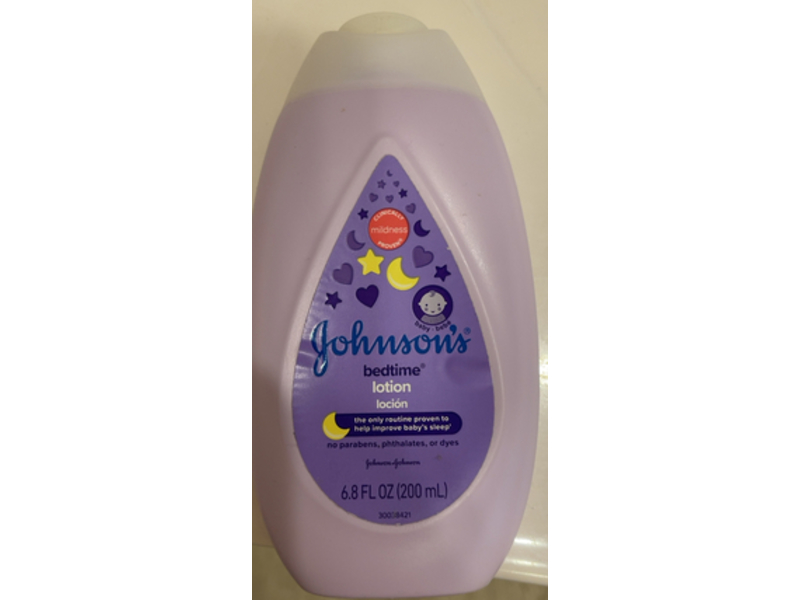 Johnson & Johnson Bedtime Lotion, 6.8 fl oz/200 mL