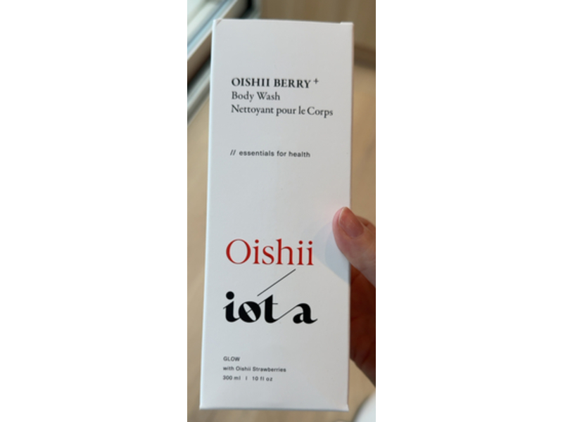 Iota Oishii Berry+ Body Wash, 10 fl oz/300 mL