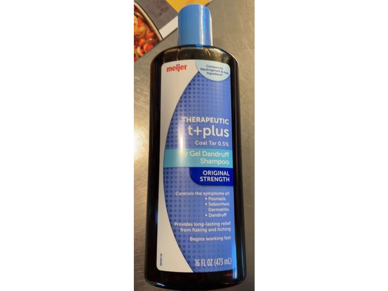 Meijer Therapeutic T+ Plus Shampoo, Tar Gel Dandruff, 16 fl oz/473 mL