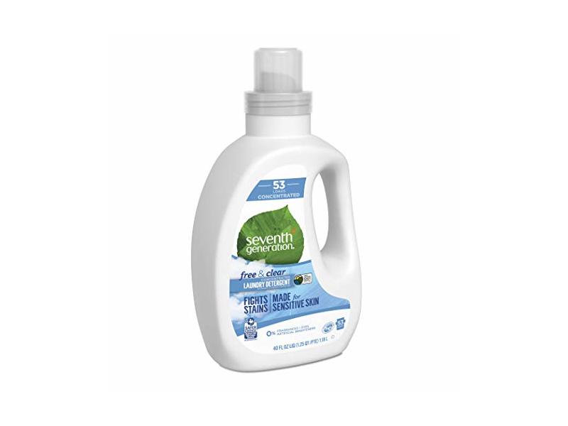Seventh Generation Concentrated Laundry Detergent, Free & Clear, 40 fl oz