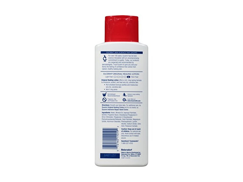 Eucerin Original Healing Lotion, 8.4 fl oz/250 mL