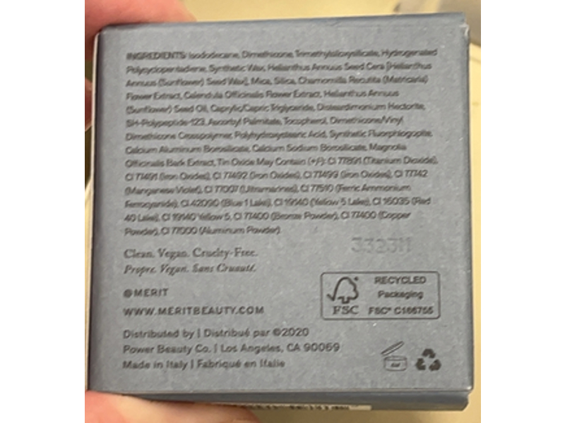 Merit Solo Shadow Matte Eye Color, Studio, 0.17 oz/5 g