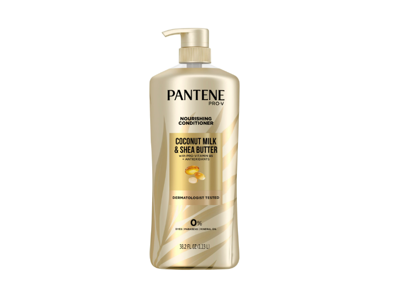 Pantene Pro-V Nourishing Conditioner, Coconut Milk & Shea Butter, 38.2 fl oz/1.13 L