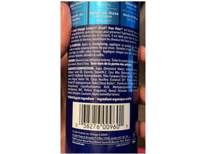 Luster's S Curl Leave-In Conditioner, Free Flow, 12 fl oz/355 mL