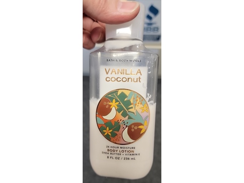 Bath & Body Works Shea Butter + Vitamin E Body Lotion, Vanilla Coconut, 8 fl oz/236 mL
