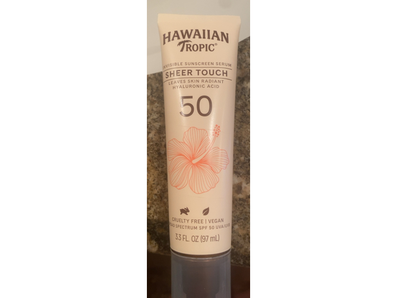 Hawaiian Tropic Sheer Touch Body Sunscreen Serum, SPF 50, 3.3 fl oz/97 mL