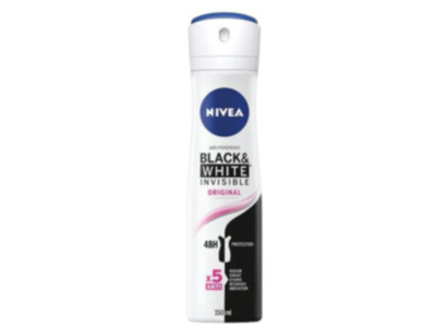 Nivea Black & White Invisible Clear Anti-Perspirant, 150 mL