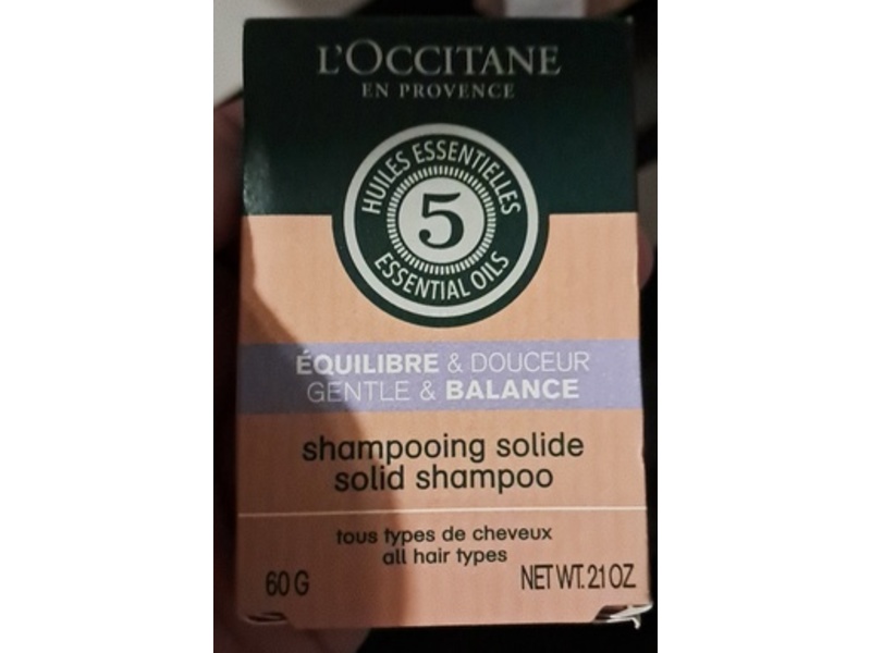 L'Occitane en Provence Gentle & Balance Solid Shampoo 2.10 oz/60 g