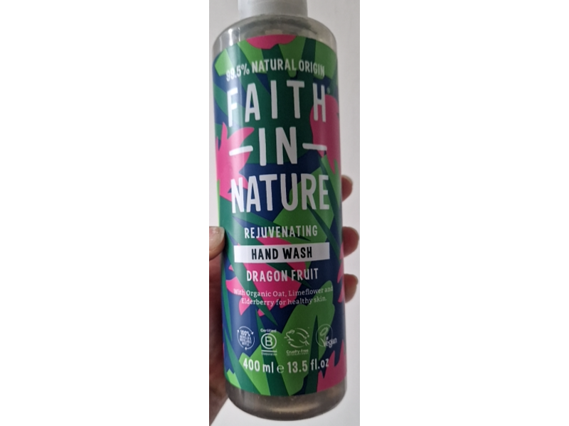 Faith In Nature Rejuvenating Hand Wash, Dragon Fruit, 13.5 fl oz/400 mL