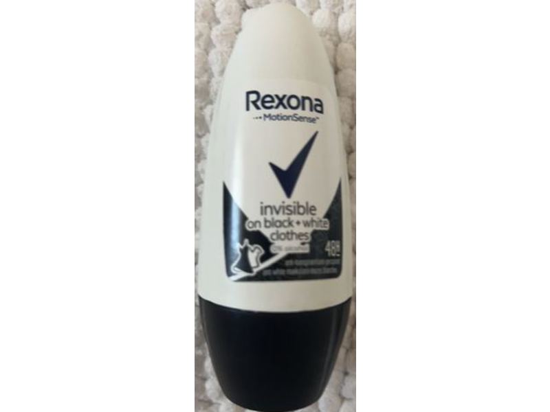 Rexona Invisible on Black + White Clothes Antiperspirants Deodorants, 50 mL