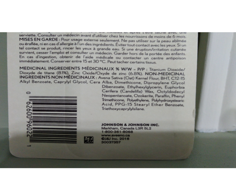Aveeno Baby Sensitive Skin Face Stick, SPF50, 14 g