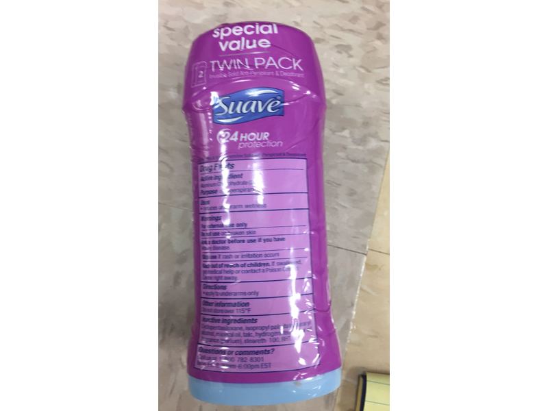 Suave Invisible Solid Deodorant, Sweet Pea & Violet, 74 g