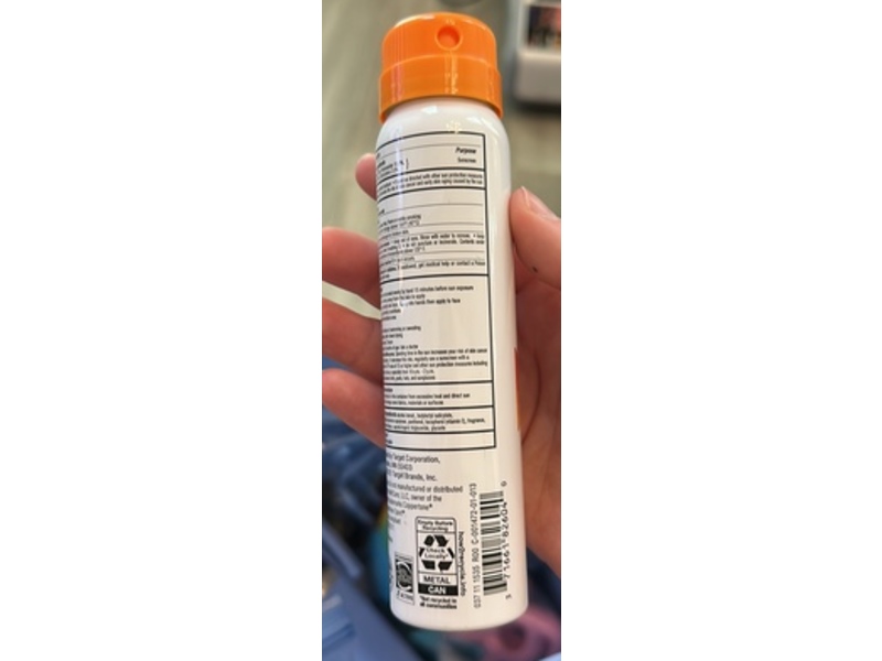 Up &up Sport Sunscreen Spray, SPF 30, 2.2 oz/65 g