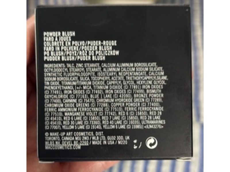 M.A.C Powder Blush, Film Noir, 0.21 oz/6 g