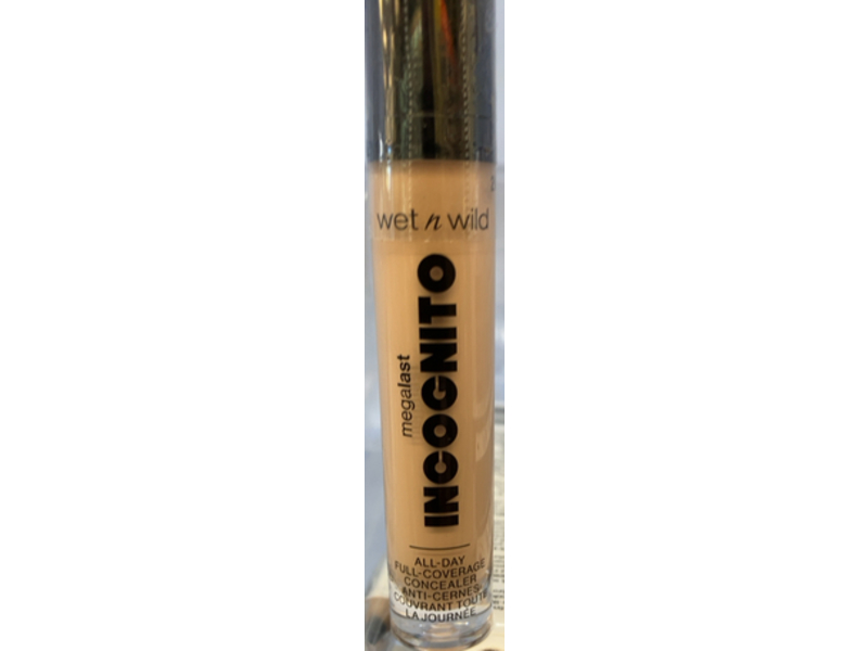 Wet n Wild Mega Last Incognito All-Day Full Coverage Liquid Matte Concealer, Light Beige, 0.18 oz