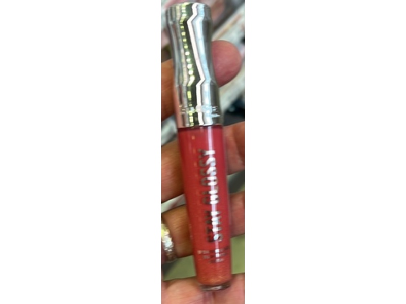 Rimmel Stay Glossy Lip Gloss, 465 Melon Air, 0.18 fl oz/5.5 mL