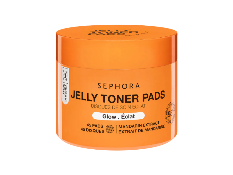Sephora Jelly Toner Pads, Mandarin, 45 Count