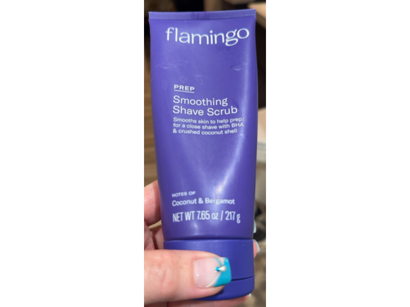 Flamingo Smoothing Shave Scrub, Coconut & Bergamot, 7.65oz/217 g