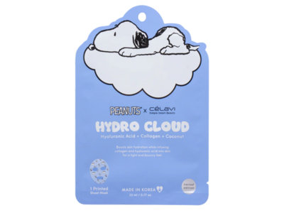Celavi Hydro Cloud Printed Sheet Mask, 0.77 oz/23 mL, 5 Count